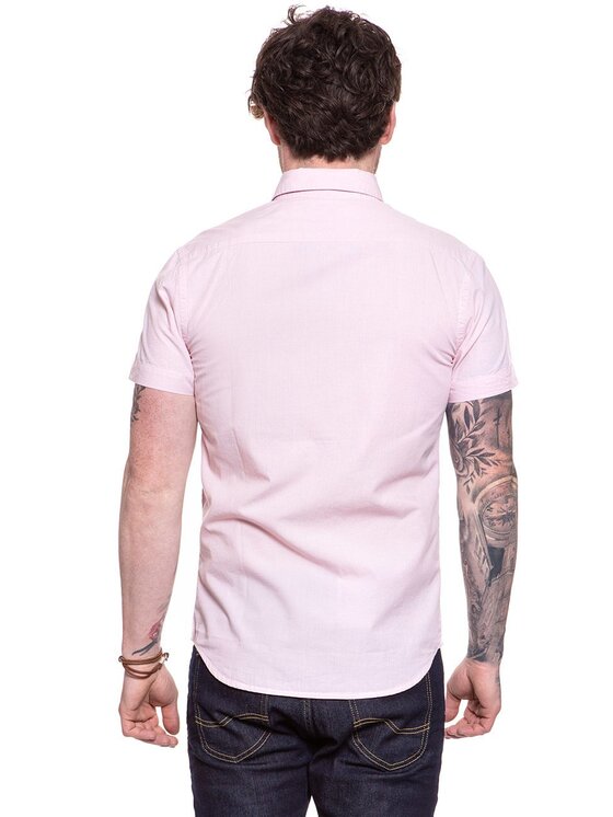 Wrangler Wrangler Camicia SS 1PKT BUTTON DOWN Rosa Slim Fit