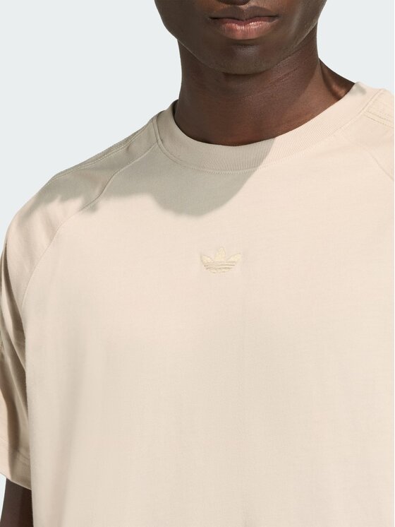adidas adidas T-Shirt Premium Essentials Tee Beżowy Loose Fit