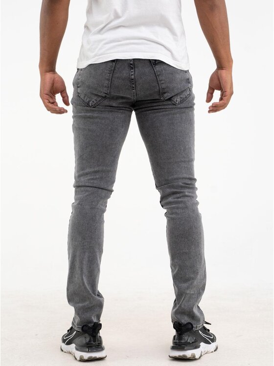 Croll Croll Jeansy Spodnie Jeansowe Croll Basic Slim 6220 Czarne 36 Czarny Slim Fit
