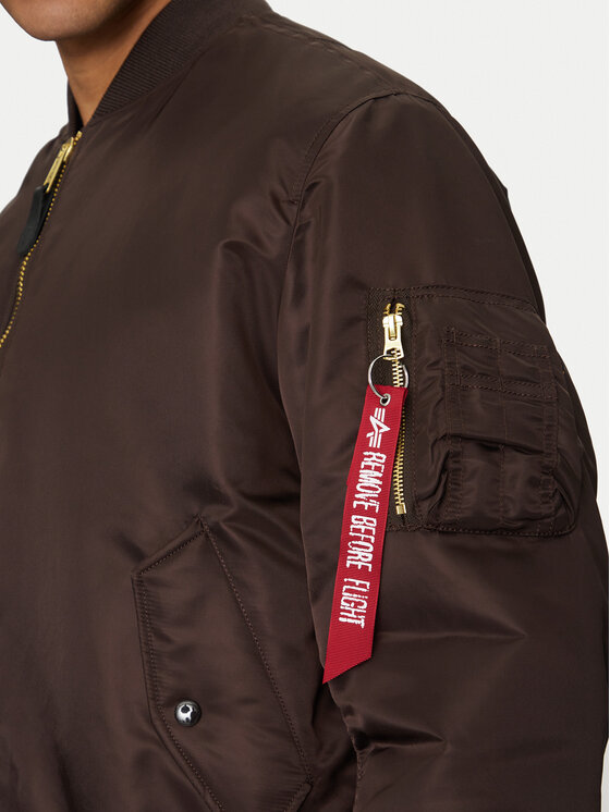 Alpha Industries Alpha Industries Kurtka bomber Ma-1 100101 Brązowy Regular Fit