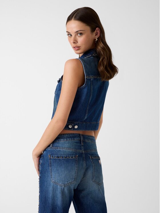 Guess Guess Top 183438 Niebieski Classic Fit