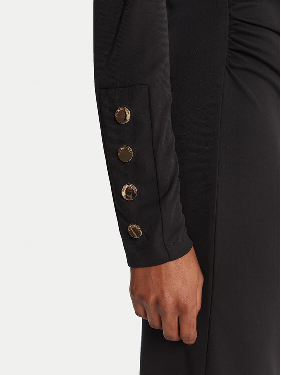 Fracomina Fracomina Coctailkleid FS25WD2007W62601 Schwarz Slim Fit