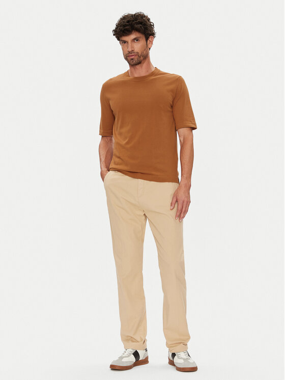 K-Way K-Way T-shirt Combe K4126SW Smeđa Regular Fit