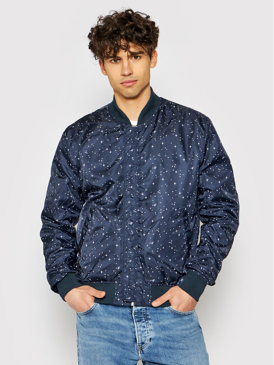 Alpha Industries Alpha Industries Kurtka bomber Ma-1 Nasa Reversible 186101 Granatowy Regular Fit