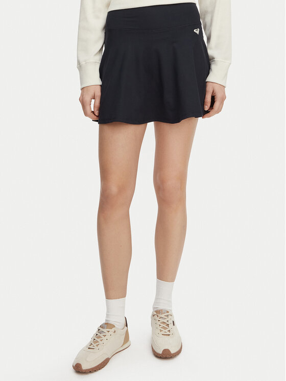 Roxy Fustă tenis Heart Into It ERJNS03634 Negru Loose Fit