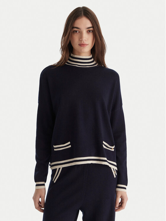 Gaudi Golf 521BD53007 Granatowy Relaxed Fit