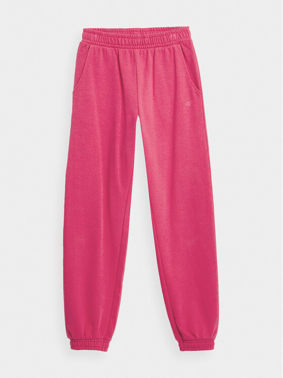 4F 4F Spodnie dresowe 4FJAW23TTROF426 Różowy Regular Fit