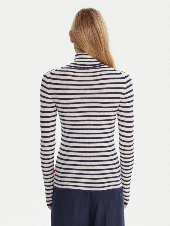 Kappa Kappa Rollkragenpullover 64114XW Weiß Regular Fit