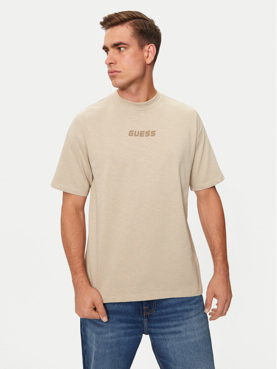 Guess T-shirt Z4BI00 KCE21 Bež Regular Fit