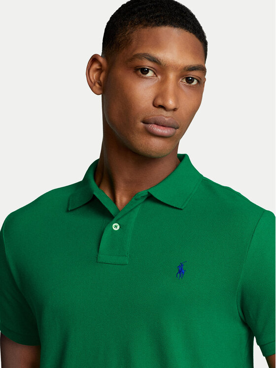Polo Ralph Lauren Polo Ralph Lauren Polo marškinėliai 710795080019 Žalia Slim Fit