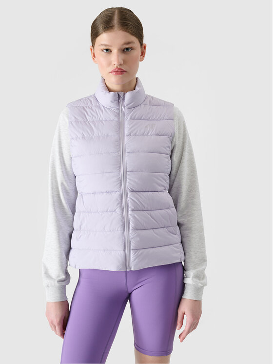 4F 4F Kamizelka BASIC+ Fioletowy jasny Slim Fit