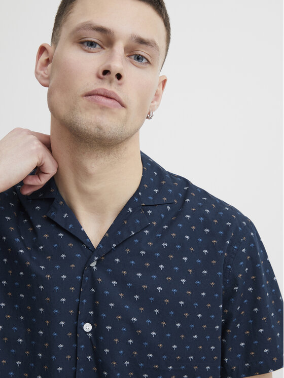 Blend Blend Cămașă 20715448 Bleumarin Regular Fit