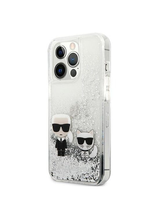 KARL LAGERFELD KARL LAGERFELD Etui na telefon iPhone 13 Pro Max Srebrny