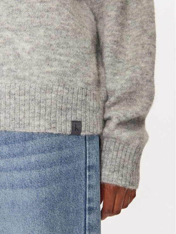 Calvin Klein Jeans Calvin Klein Jeans Sweter J20J224238 Szary Regular Fit