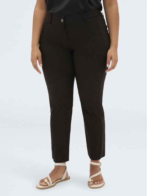 Fiorella Rubino Fiorella Rubino Pantaloni di tessuto P031L102412N033 Nero Regular Fit
