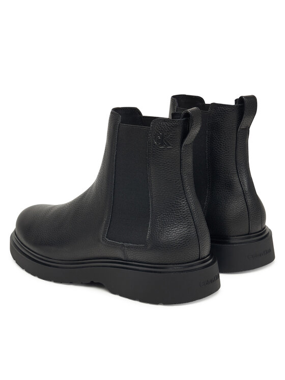 Calvin Klein Calvin Klein Μποτάκια με λάστιχο Combat Ess Chelsea Boot Lth YM0YM01374 Μαύρο