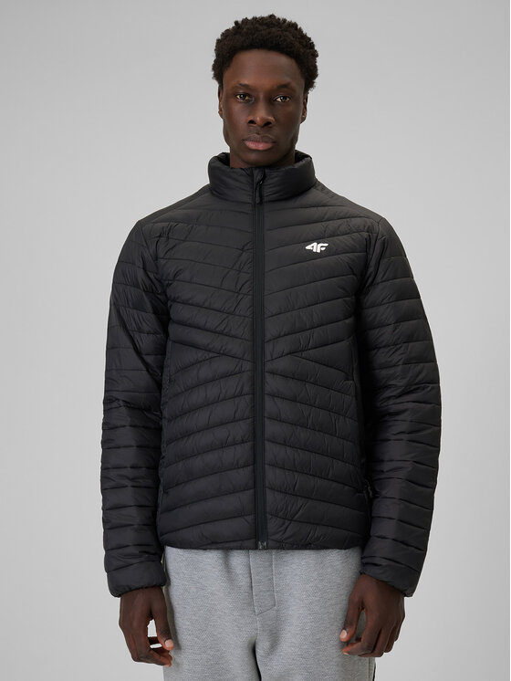 4F 4F Kurtka puchowa BASIC+ Czarny Regular Fit