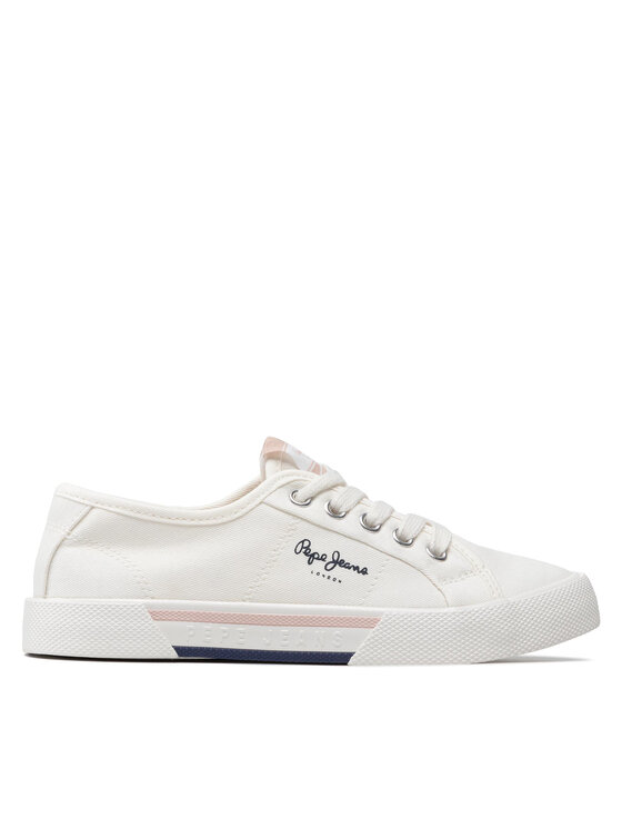 Pepe Jeans Tenis Superge Brady Girl Basic PGS30543 Bela