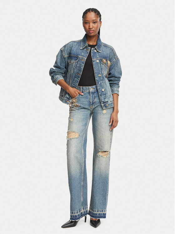 Liu Jo Liu Jo Τζιν μπουφάν Selected by Gigi Hadid ZB7308 D0418 Μπλε Regular Fit