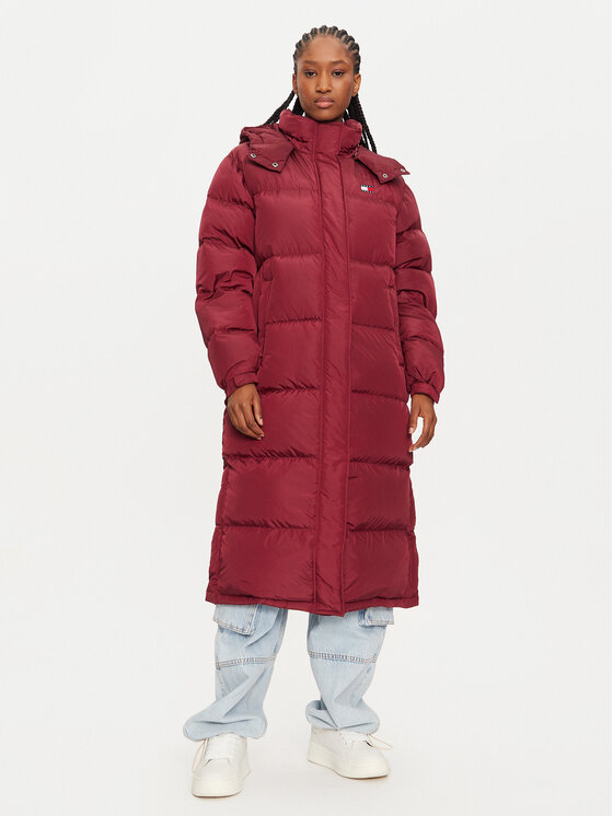 Tommy Jeans Tommy Jeans Vatovaná bunda Alaska DW0DW18860 Bordó Regular Fit