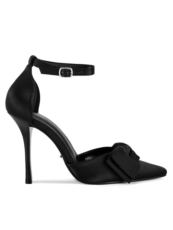 Pantofi cu toc subțire DeeZee LH24018-1 Negru