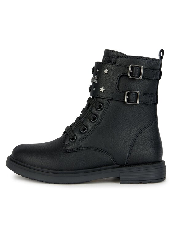Geox Geox Polokozačky Jr Eclair J169QD 000BU C9B1G S Černá