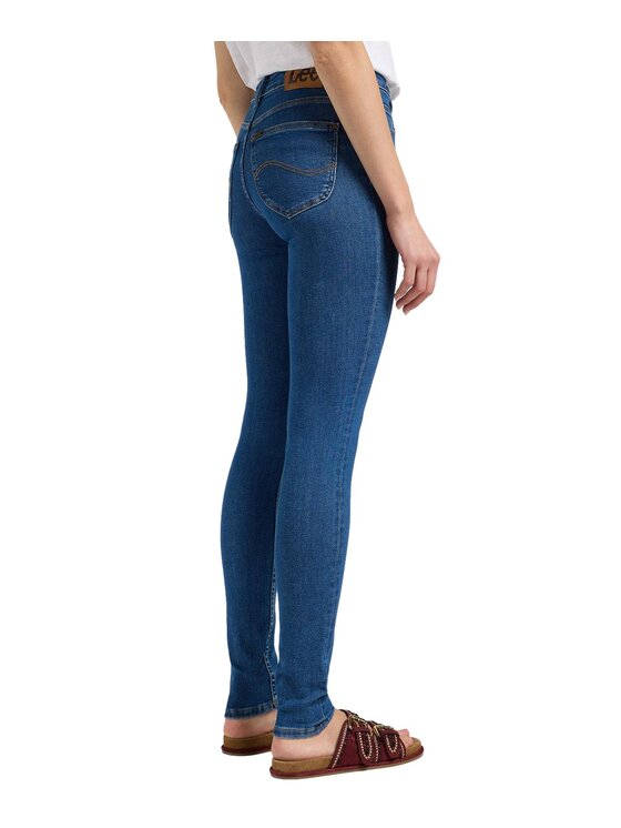 Lee Lee Jeansy 112363594 Niebieski Skinny Fit