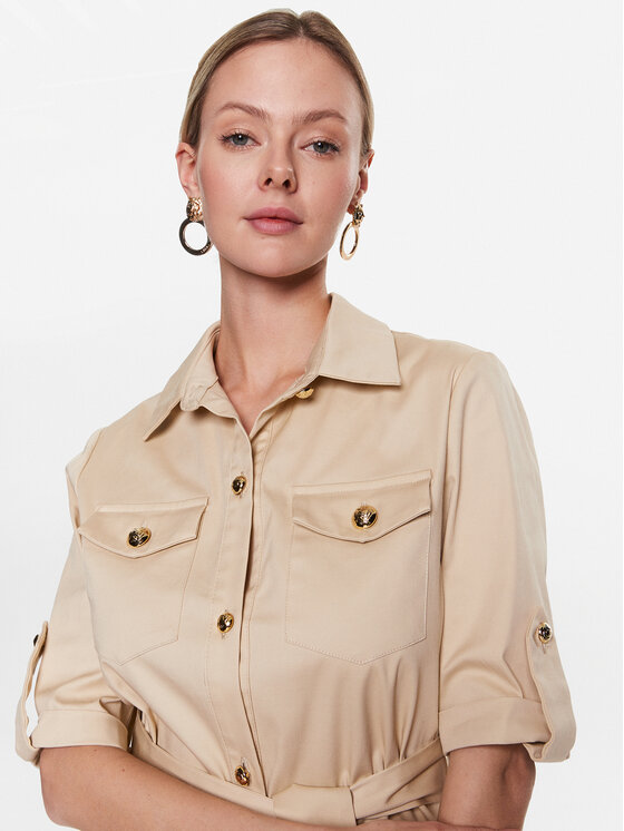 Vestito chemisier FR23SD1003W40101 Beige Regular