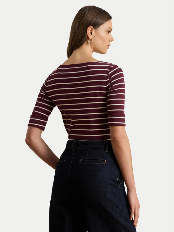 LAUREN RALPH LAUREN LAUREN RALPH LAUREN Блуза 200P03723001 Кафяв Slim Fit