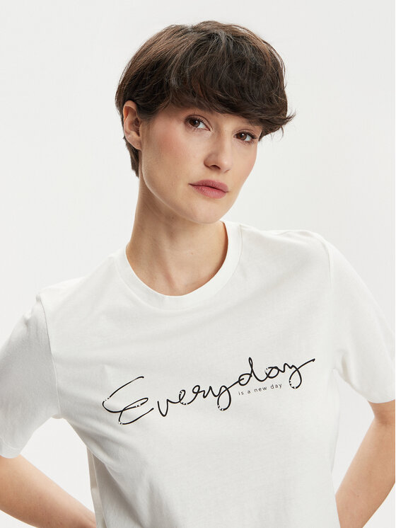 JDY JDY T-Shirt Molly 15311675 Λευκό Regular Fit