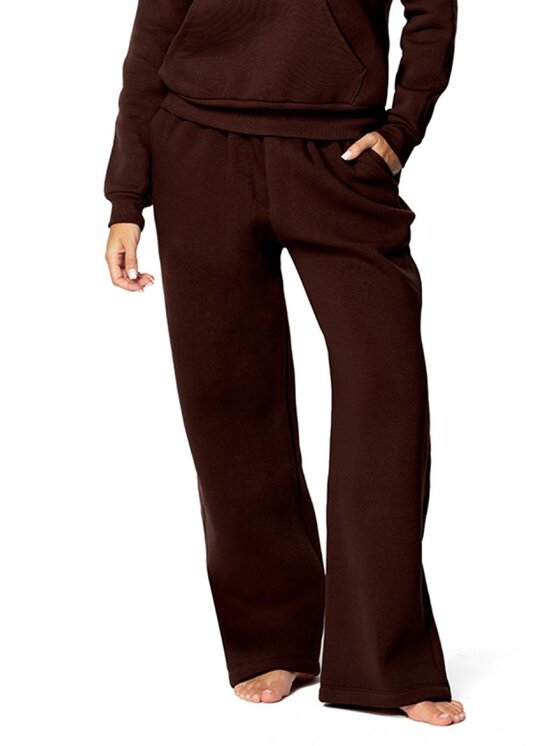 DKaren Sport DKaren Sport Spodnie dresowe DK-K-B9 Brązowy Classic Fit