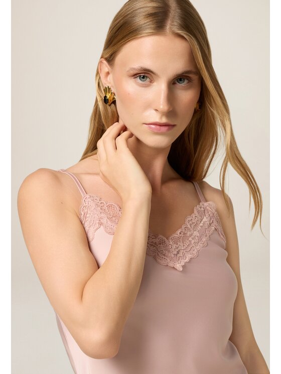 Oltre Oltre Blusa 2293J600670N006 Rosa Regular Fit