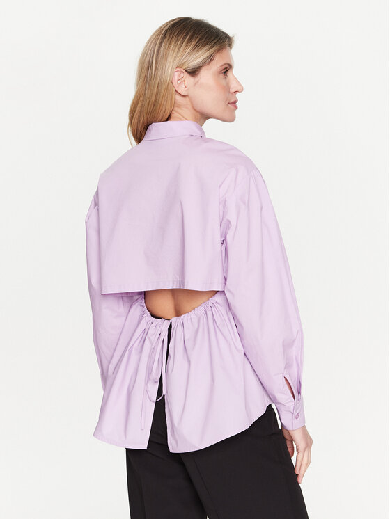 Silvian Heach Silvian Heach Marškiniai GPP23391CA Violetinė Regular Fit