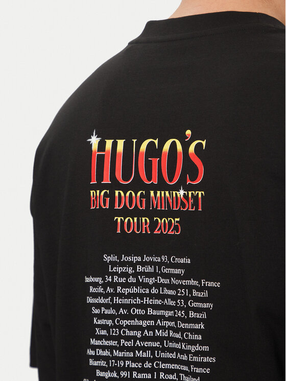 HUGO HUGO Tricou Dugie 50538259 Negru Oversize