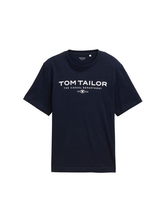 Tom Tailor Tom Tailor Marškinėliai 1045773 Tamsiai mėlyna Regular Fit