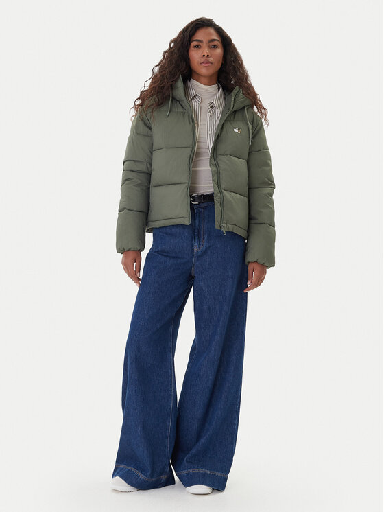 Tommy Jeans Tommy Jeans Geacă de iarnă DW0DW21625 Verde Regular Fit