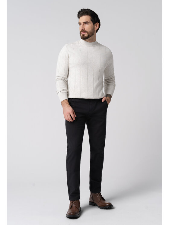 Volcano Volcano Sweter S-KING Szary Regular Fit