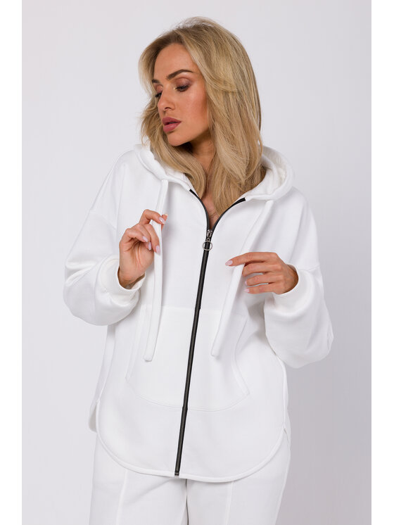 Made of Emotion Made of Emotion Felpa M761 Écru Modern Fit