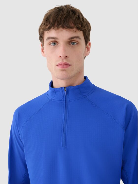 4F 4F Felpa tecnica 4FWSS25TFSWM493-36S Blu Regular Fit