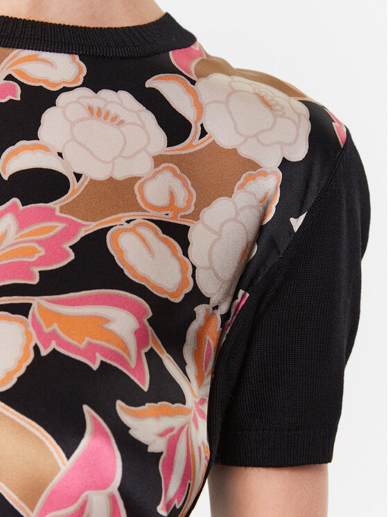 Luisa Spagnoli Luisa Spagnoli Pulover Mitre 57853 Črna Regular Fit