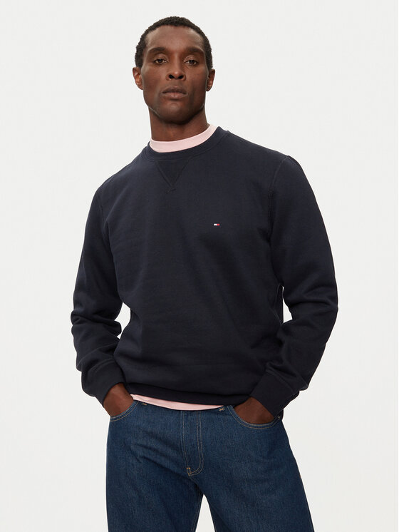 Tommy Hilfiger Tommy Hilfiger Majica dugih rukava Essential MW0MW37232 Tamnoplava Regular Fit