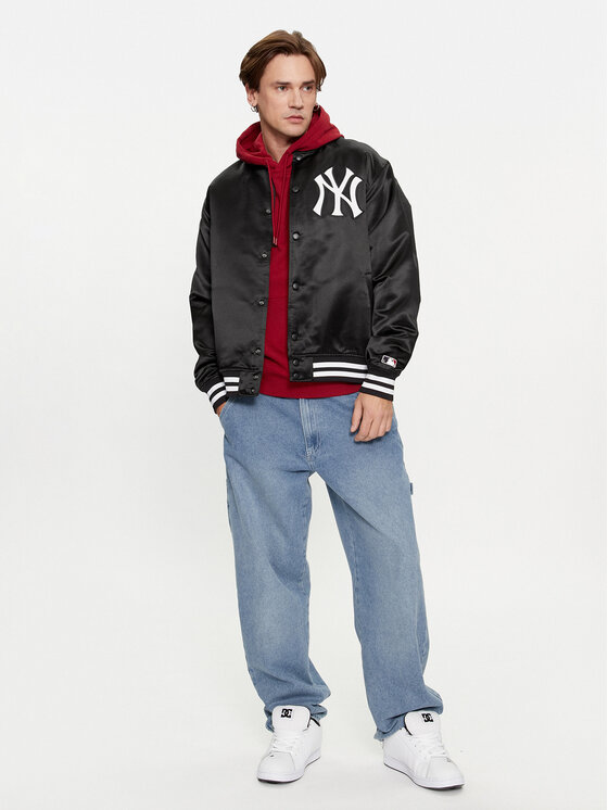 47 Brand 47 Brand Kurtka bomber New York Yankees BB017PMOKGD601364JK Czarny Oversize
