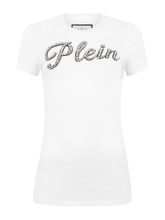 PHILIPP PLEIN PHILIPP PLEIN T-shirt 31071 Bianco Skin Tight Fit