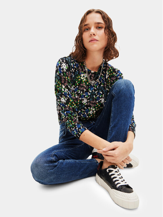 Desigual Desigual Jeans hlače 23WWDD90 Modra Skinny Fit