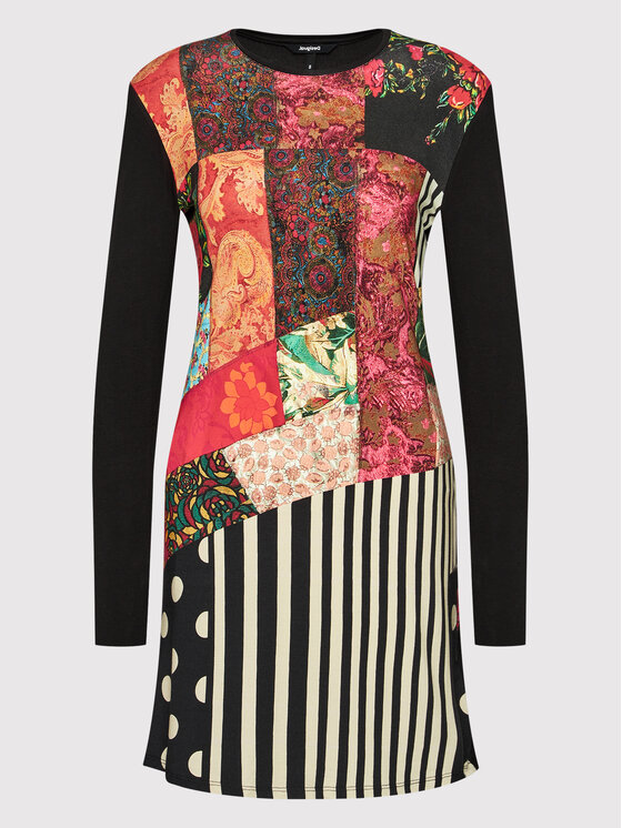 Desigual Robe de jour Ybore 21WWVK83 Multicolore Regular Fit