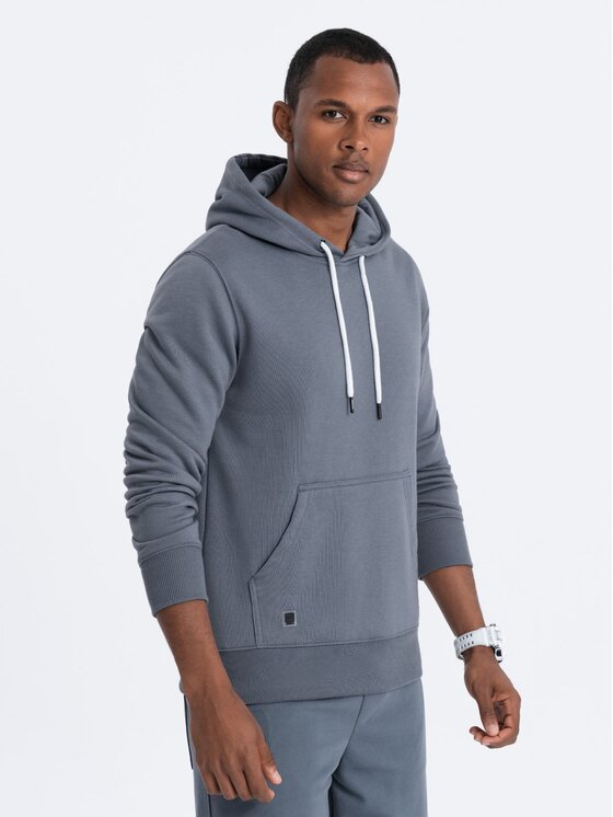 Ombre Ombre Mikina B979 Modrá Regular Fit