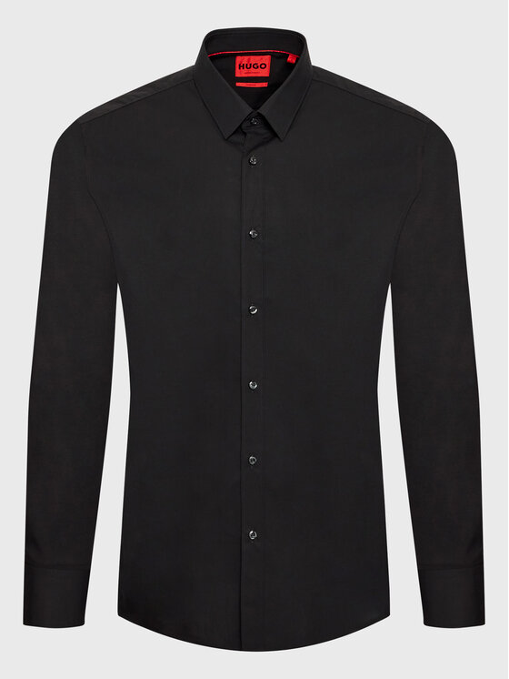 HUGO Hugo Košile Elisha02 50479396 Černá Slim Fit