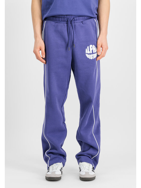 Alpha Industries Męskie Alpha Industries Joggery, rozmiar M Fioletowe, Logo Jogger