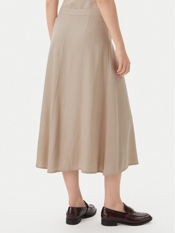 ONLY ONLY Спідниця-міді Goa 15363690 Бежевий Regular Fit