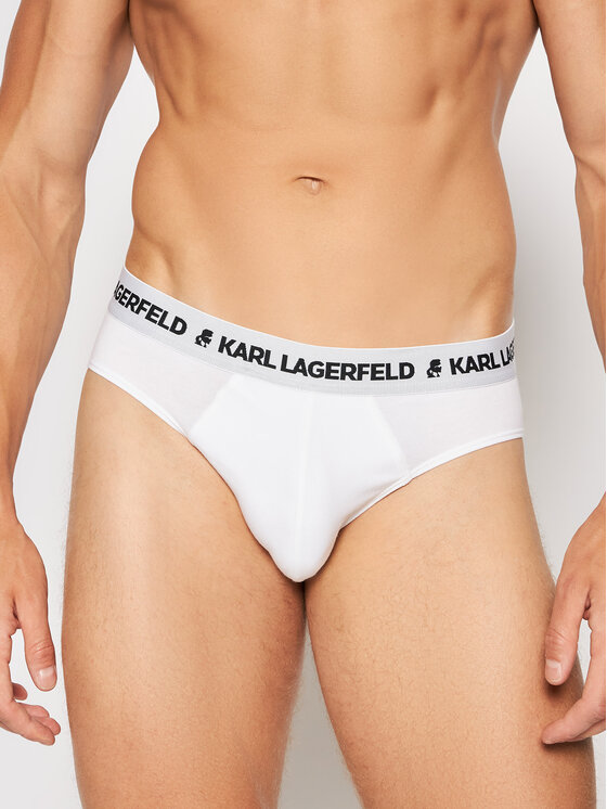 KARL LAGERFELD KARL LAGERFELD Set od 3 para muških slip gaća Logo 211M2103 Šarena